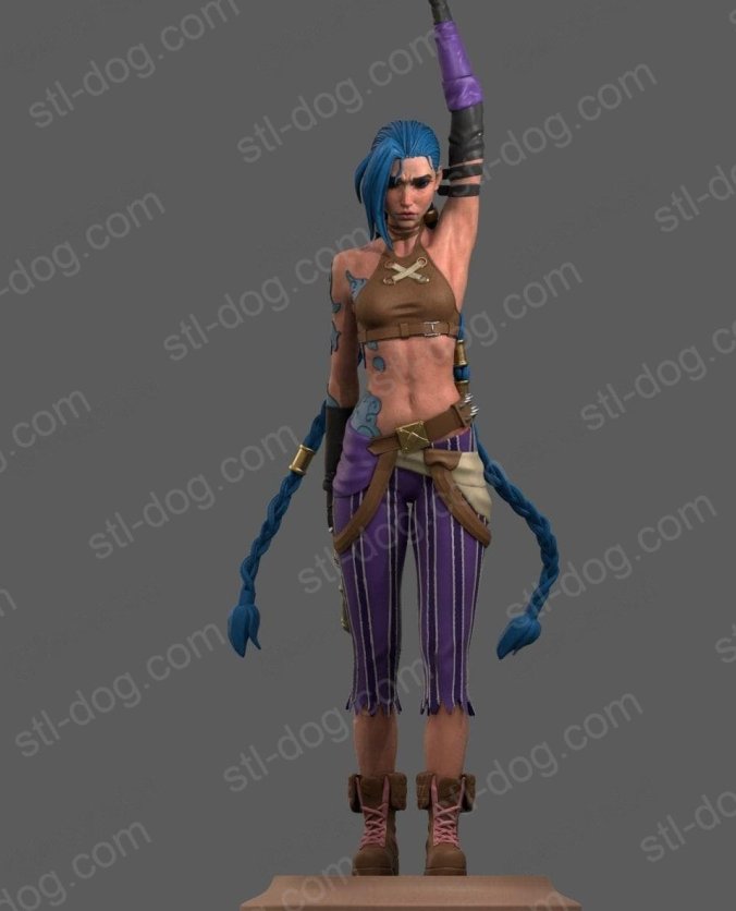 英雄联盟(League of Legends) 金克斯(Jinx – Arcane) 3D打印图纸